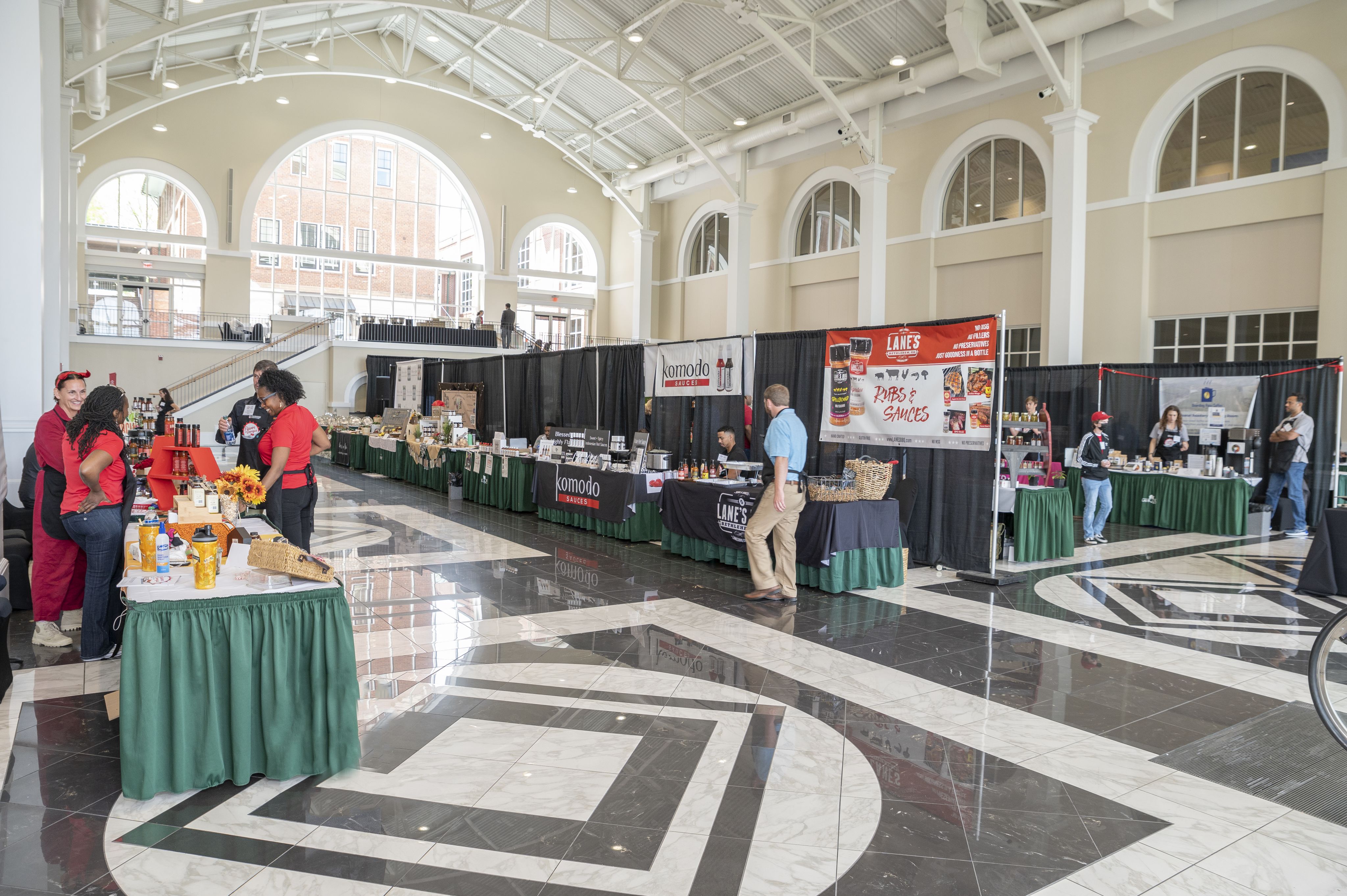 Flavor of Georgia competitors set up at the Classic Center in Athens.