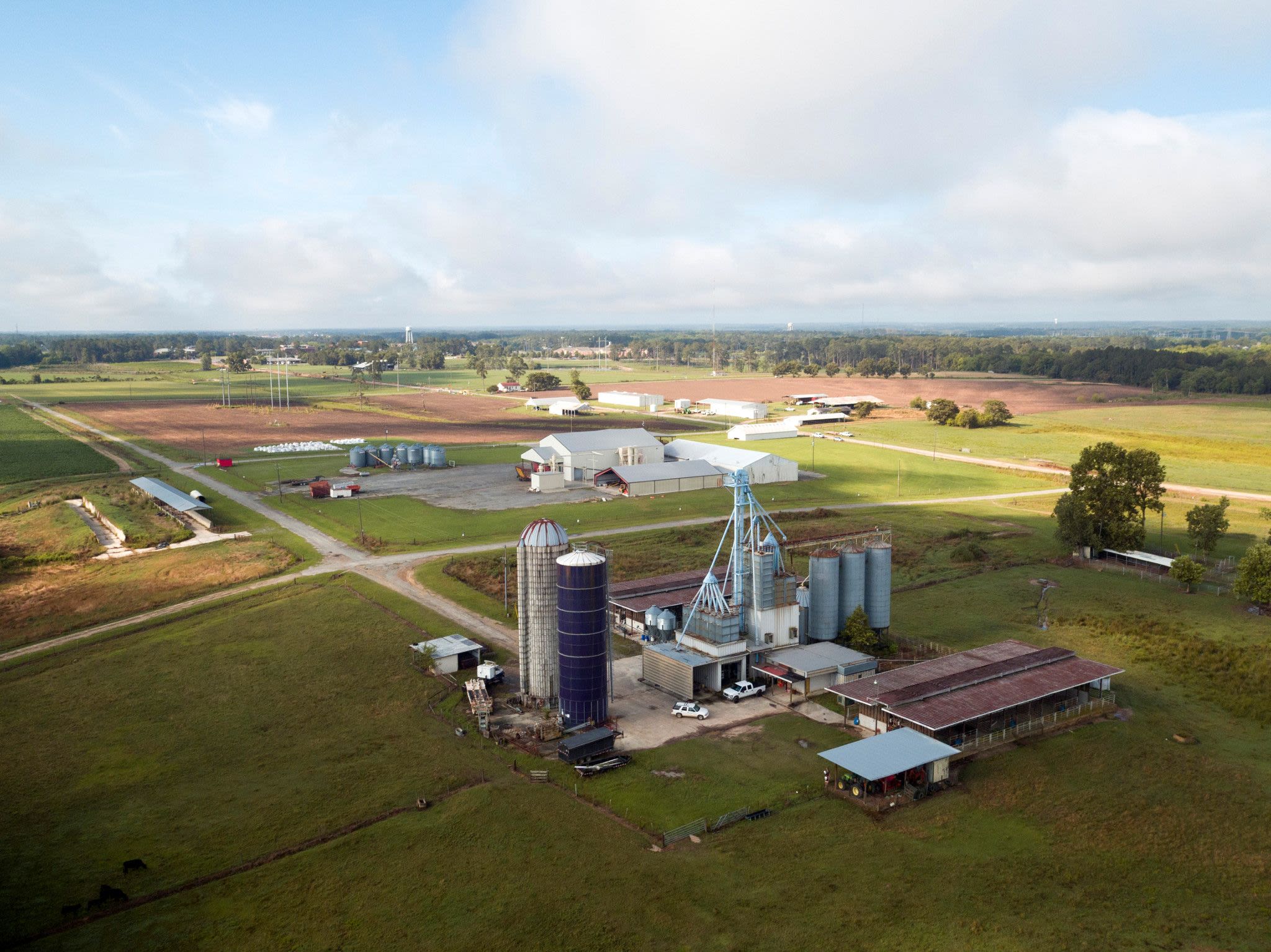 Aerial view of the University of Georgia campus in Tifton, Georgia